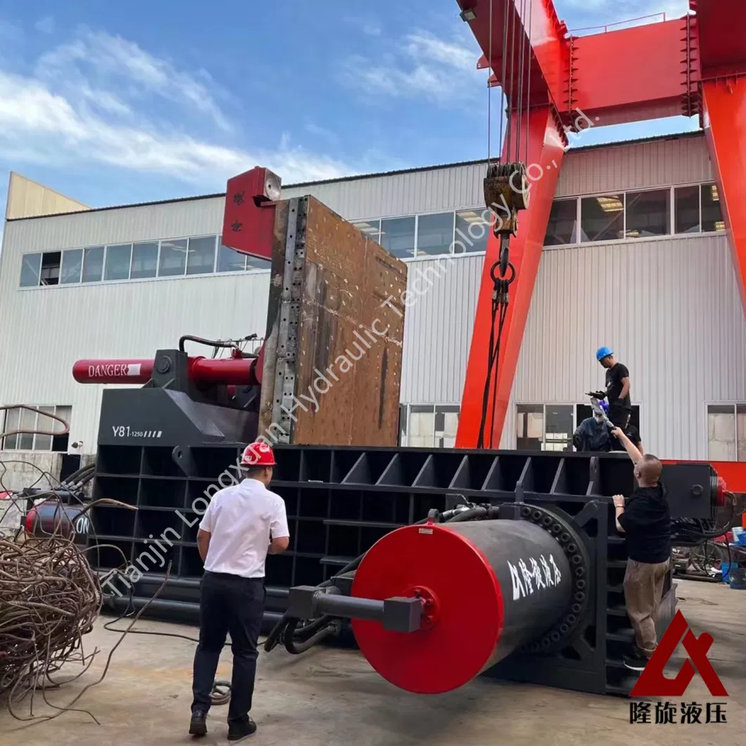 Y81-1000t Hydraulic Scrap Steel Metal Baler Recycling Machine