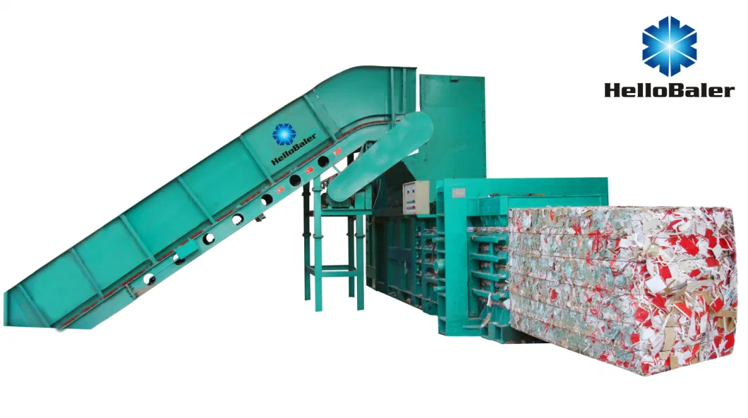 Waste Paper Cardboard Automatic Baling Press with CE Certificate Hsa4-7